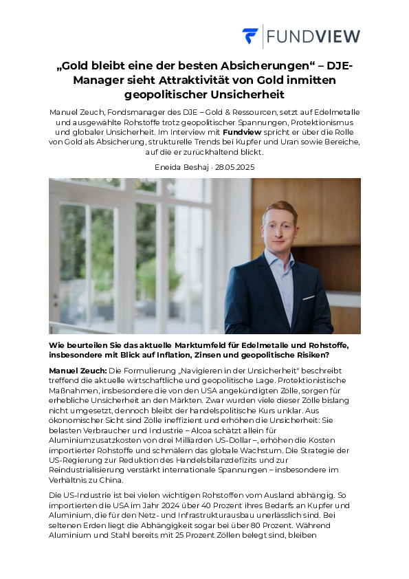 Interview Fundview Manuel Zeuch Interview Fundview Manuel Zeuch