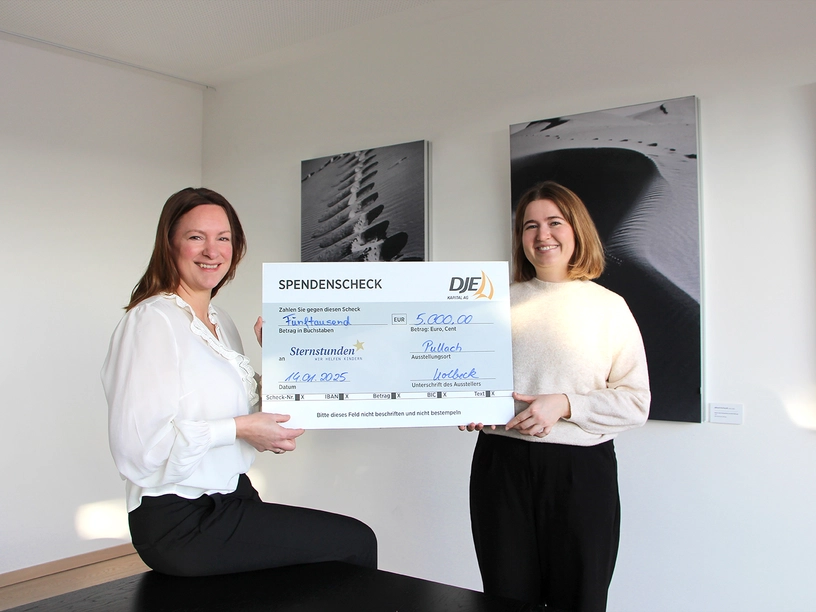 Spendenübergabe Sternstunden