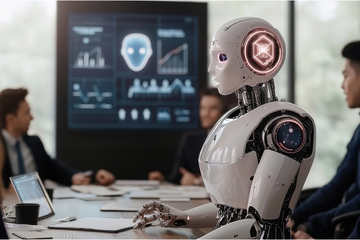 AI software sits at the table