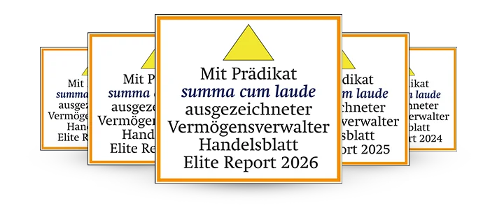 Elite Report Auszeichnung „Summa cum laude" für die DJE Kapital AG als Top-Vermögensverwalter